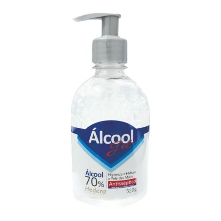 ALCOOL GEL HEDERA 70� PT 320 G