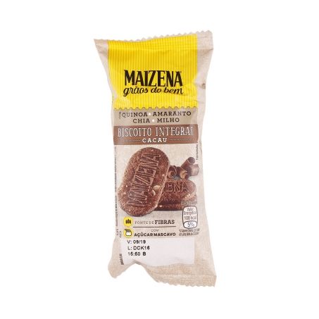 BISC.MAIZENA INTEGRAL 25GR CACAU