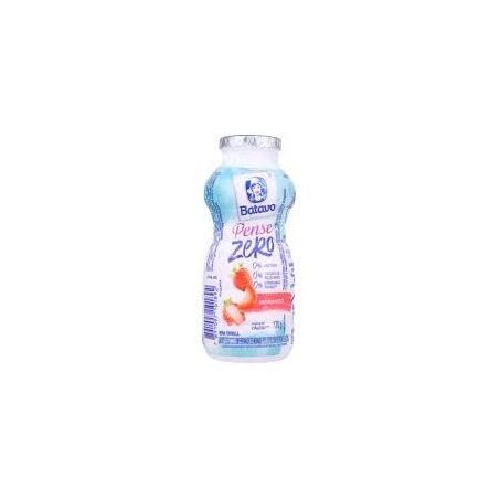 Iogurte Desnatado Batavo Sabor Morango Frasco 170gr
