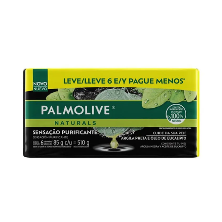 Kit sabonete argila/óleo palmolive 85g c/6