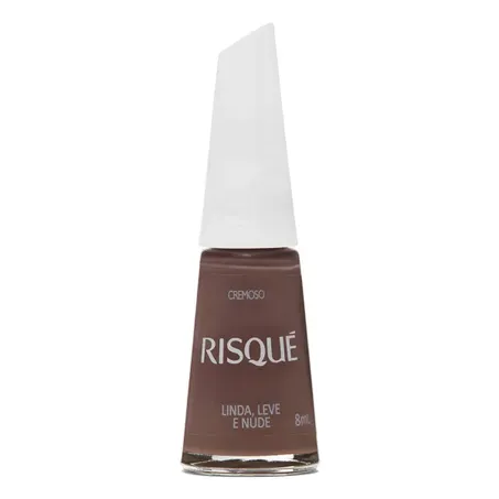 Esmalte risque linda leve e nude 8ml