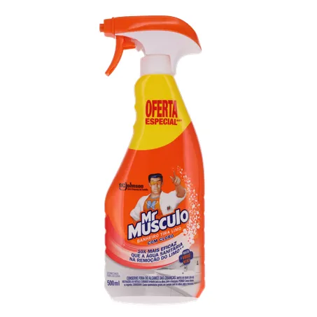Limpador Mr. Músculo 500ml - Tira-limo - Pulverizador - Com 30% de Desconto