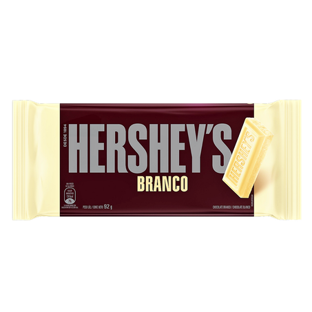 Chocolate em barra hersheys branco pacote 82g
