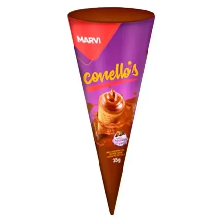 CONE RECHEADO MARVI 35G CHOC.AVELA