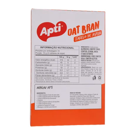 Farelo de Aveia Apti Oat Bran Caixa 150gr 360-17