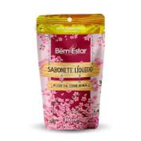 Sabonete liquido bem estar flor cerejeira refil 850ml