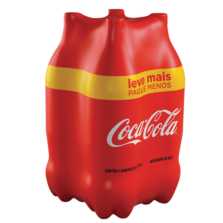 Refrigerante Pet Coca Cola 2L com 4 Unidades