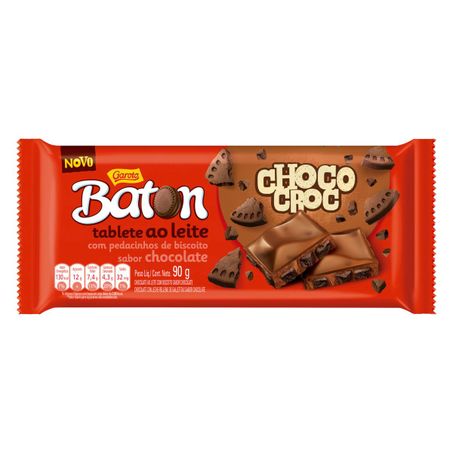 CHOCOLATE GAROTO BATON CHOCO CROC 90G