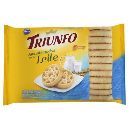 BISCOITO AMANTEIGADO LEITE ARCOR TRIUNFO