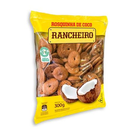 ROSQUINHA RANCHEIRO COCO 300G