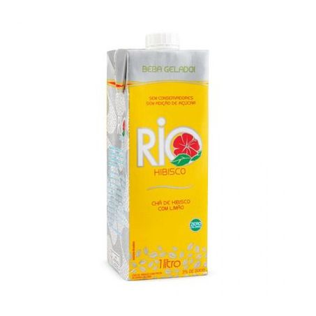 Chá Pronto Rio Verde Hibisco com Limão Caixaitro 1LT