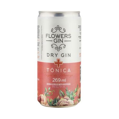 Gin Tonica Flowers Toque De Morango Lt 269ml