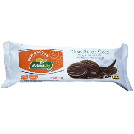 Biscoito natural life 140g coco cob choc s/gluten