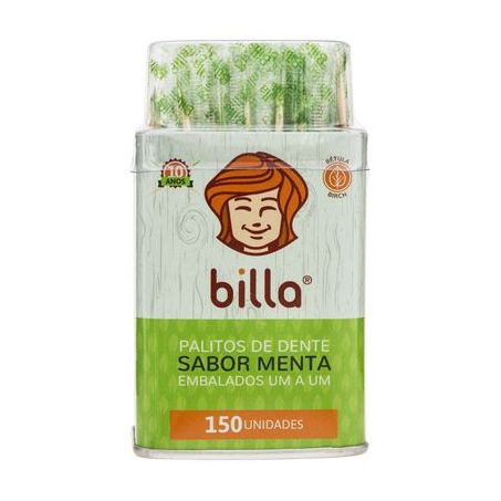 PALITO DE DENTE MENTOLADO BILLA  C/150