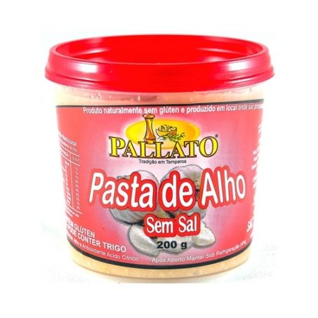 Alho pallato em pasta sem sal pote 200g