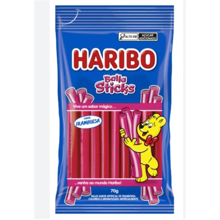 BALA STICKS HARIBO 70G FRAMBOESA