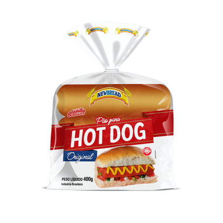 PÃO PARA HOT DOG NEWBREAD 400 G