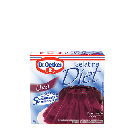 Gelatina Dr Oetker 12g Diet Uva