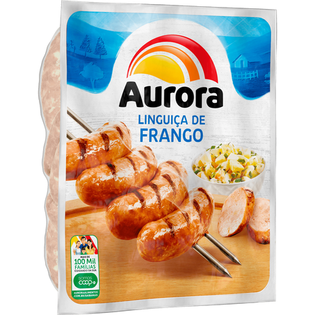 Linguica aurora frango 800g