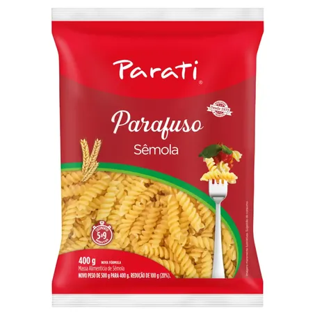 Macarrao Semola Parati 400g Parafuso