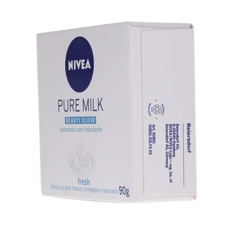 Sabonete nivea hidratante pure milk fresh caixa 90g 360-24
