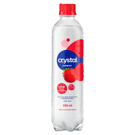 Água Sparkling Crystal 510ml - Frutas Vermelhas - Pet