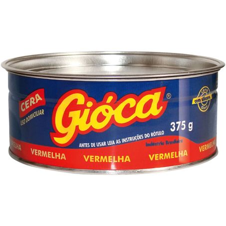 Cera pasta lata gioca 375g vermelha