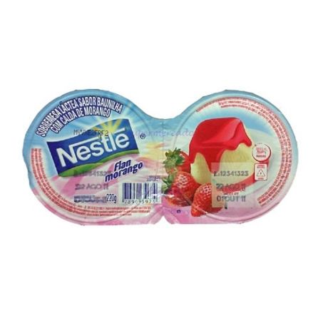 Sobremesa moca 200g flan morango