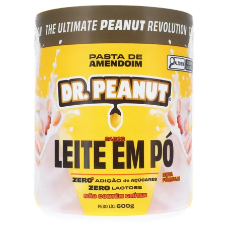 Pasta de Amendoim Dr Peanut Leite em Pó 600G 360-0