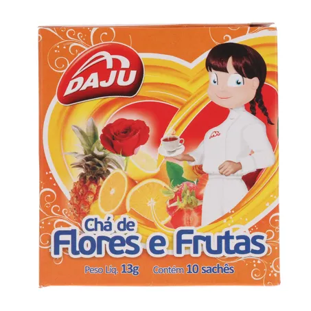 Cha daju flores e frutas 10sc 360-2
