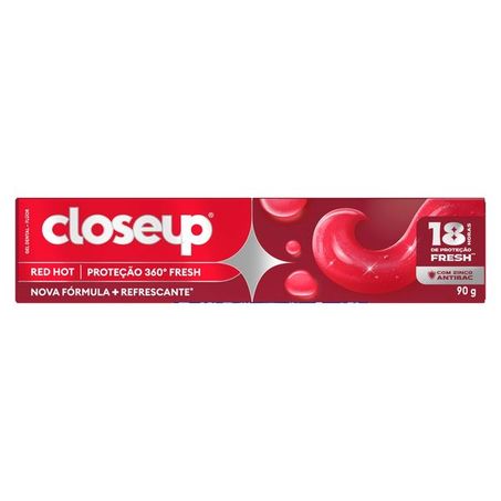Creme Dental Closeup Fresh Action Red Hot 90G