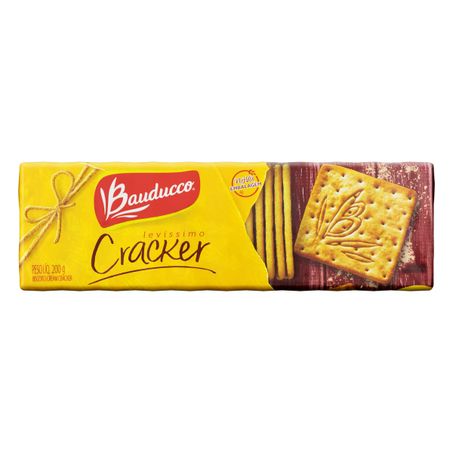 Biscoito cream cracker bauducco levíssimo