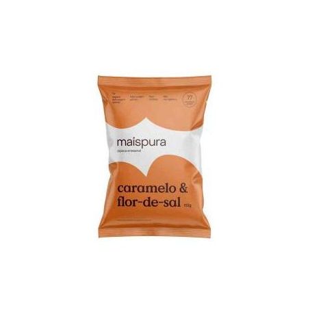Pipoca artesanal caramelo e flor de sal pacote 100g