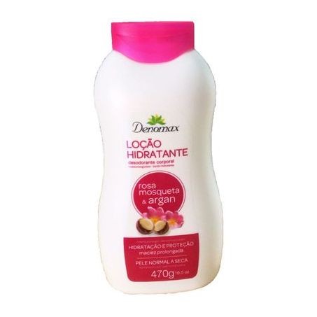 LOCAO HIDRATANTE DENOMAX 490 G MOSQUETA E ARGAN   