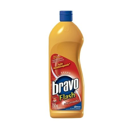 Cera bravo flash 750ml vermelha 757