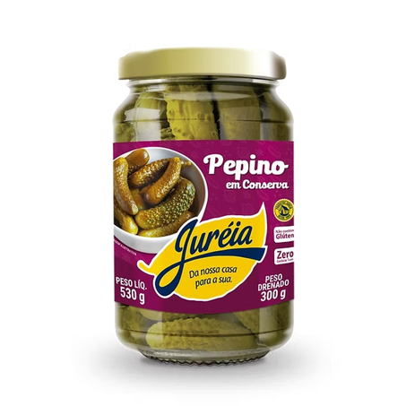 Pepino em Conserva Juréia 300g - Vidro