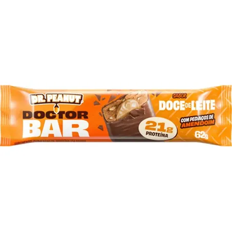Barra Proteina Dr Peanut 62g Doce De Leite
