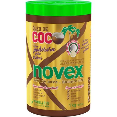 Creme tratamento novex 1kg óleo de coco