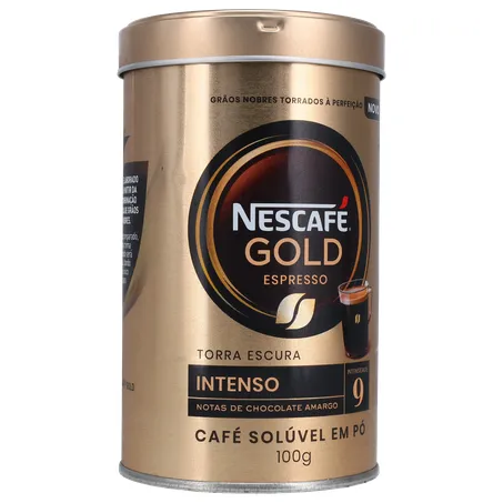 Café Nescafé Gold Espresso Intensidade 9 Lata 100G 360-34
