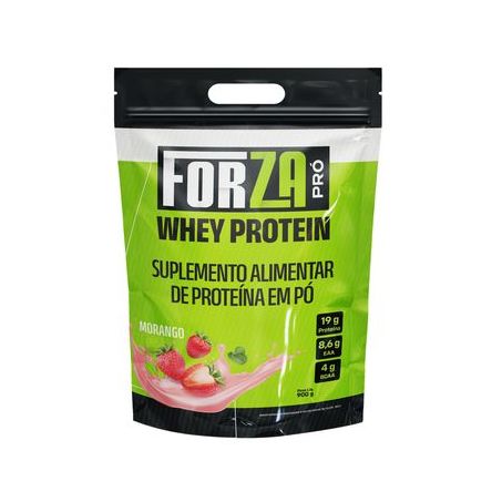 Whey protein forza pro morango sh 900g