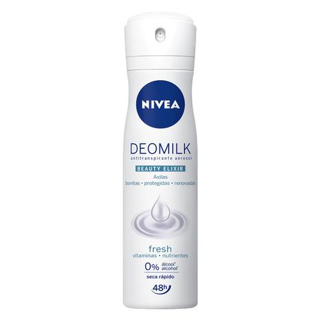 DESODORANTE AEROSSOL FRESH NIVEA DEOMILK BEAUTY ELIXIR