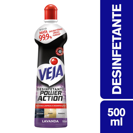 Desinfetante Power Action Lavanda Veja 500Ml