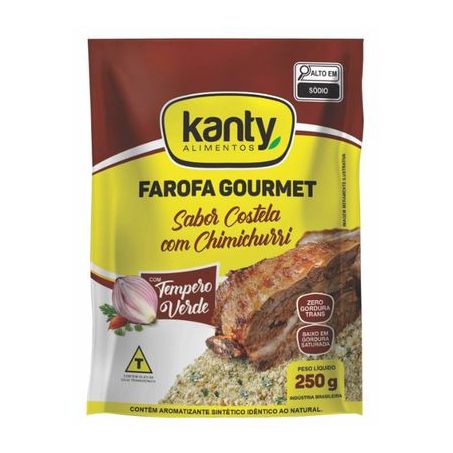 FAROFA GOURMET COSTELA C/CHIMICHURI KANTY 250G