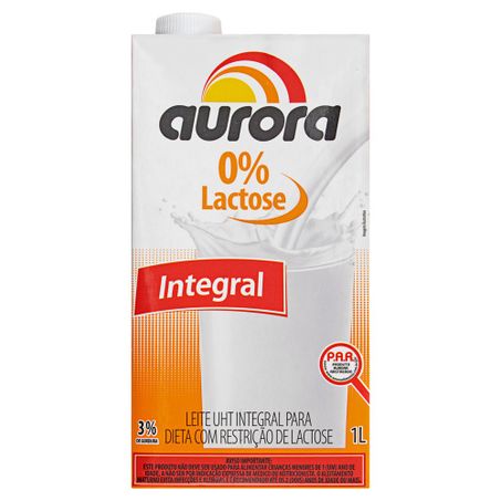 LEITE UHT INTEGRAL ZERO LACTOSE AURORA