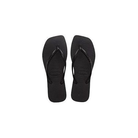 Chinelo havaiana slim square 37/38 preto