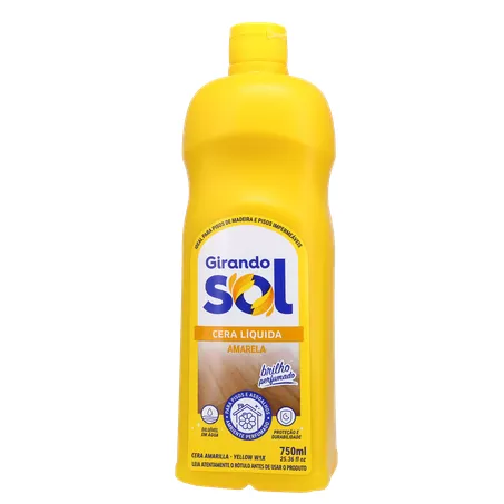 Cera Liquida Girando Sol Perfumada Amarela 750ml 360-1