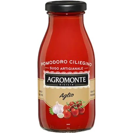 Molho tomate cereja alho agromonte 360g