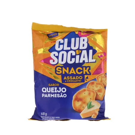 Snack club social parmesão 68g