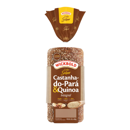 Pão Wickbold Integral Castanha-Do-Pará e Quinoa Pacote 350g 
 