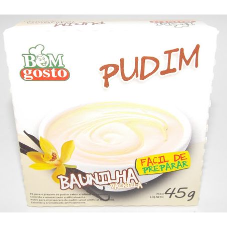 Pudim em po bom gosto baunilha 45g